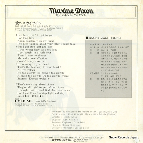 DIXON, MAXINE the best way to your heart WTP-17249