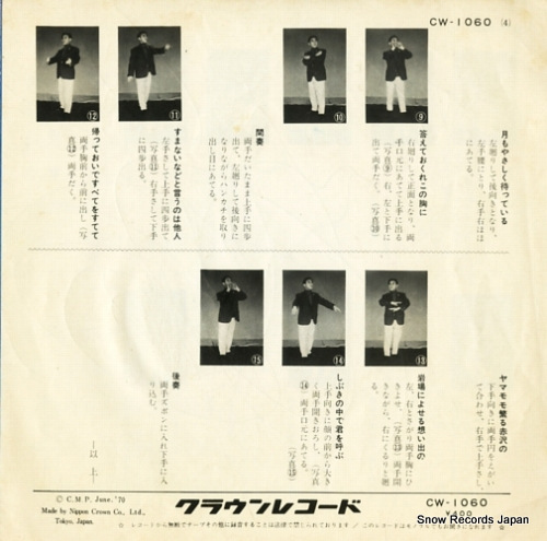 KITAJIMA, SABURO izu no hito CW-1060