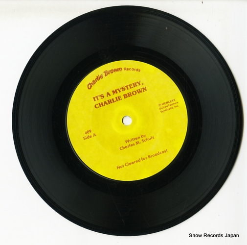 SCHULZ, CHARLES M. it's a mystery, charlie brown 409