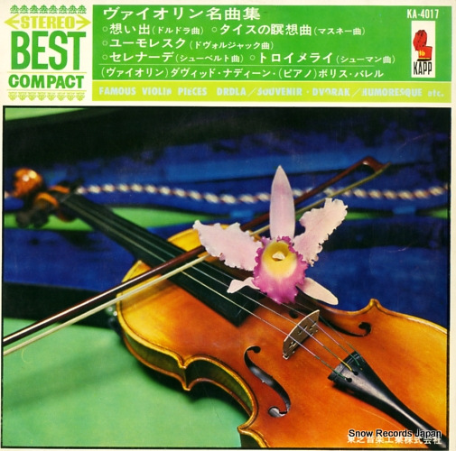 NADIEN, DAVID famous violin pieces KA-4017