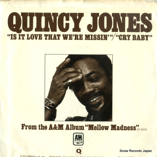 JONES, QUINCY is it love that we're missin AM-1743