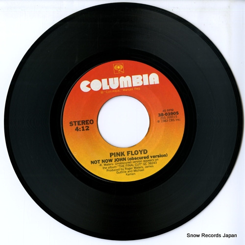 PINK FLOYD not now john (obscured version) 38-03905