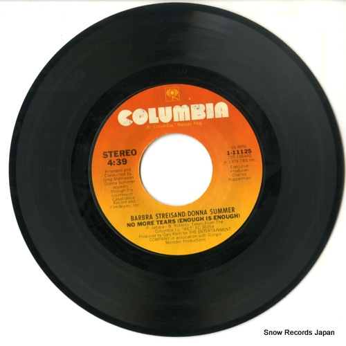 STREISAND, BARBRA, AND DONNA SUMMER no more tears (enough is enough) 1-11125