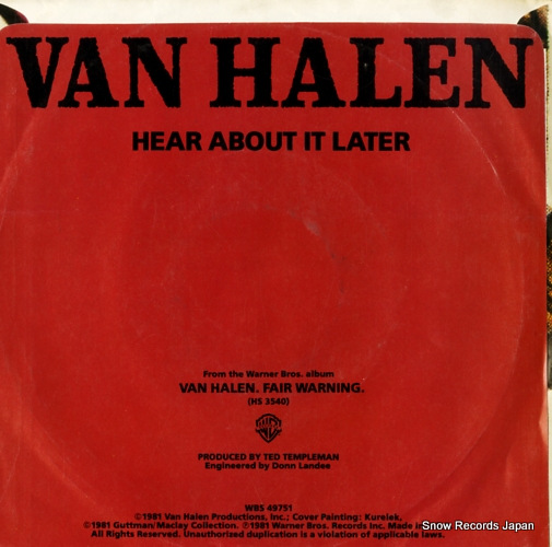 VAN HALEN so this is love? WBS49751
