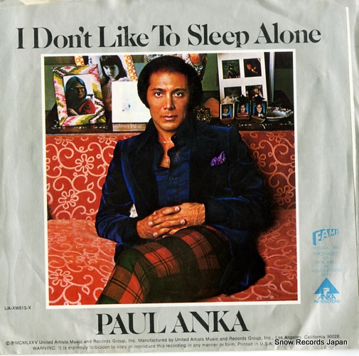 ANKA, PAUL i don't like to sleep alone UA-XW615-X