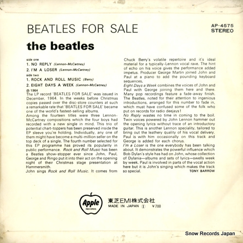 BEATLES, THE for sale AP-4575