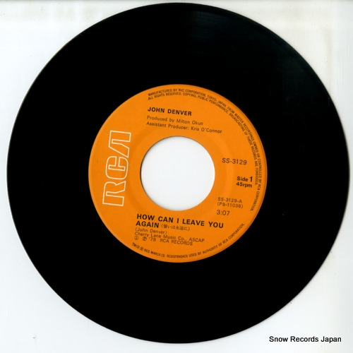 DENVER, JOHN how can i leave you again SS-3129