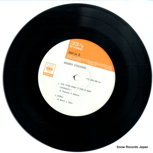 STREISAND, BARBRA love theme from 