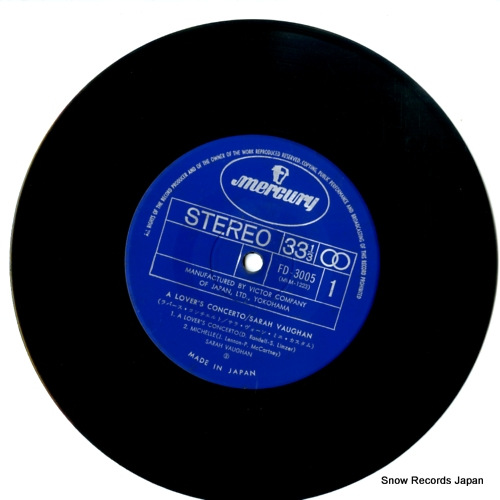 VAUGHAN, SARAH a lover's concerto FD-3005