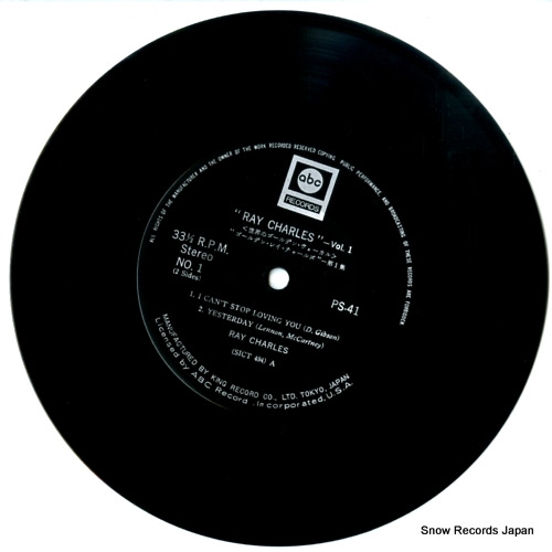 CHARLES, RAY ray charles vol.1 PS-41