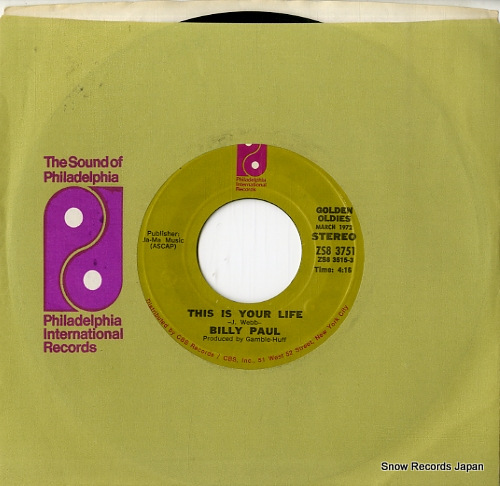 ビリー・ポール this is your life ZS83751