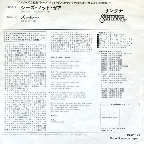 SANTANA she's not there 06SP191