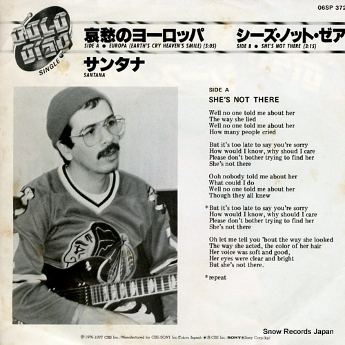 SANTANA europa (earth's cry heaven's smile) 06SP372