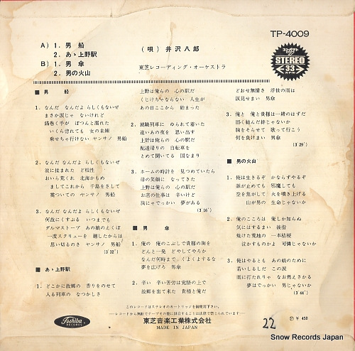 IZAWA, HACHIRO otokobune TP-4009