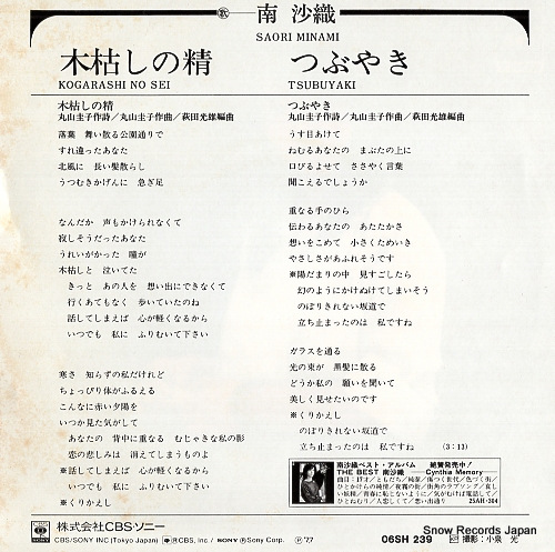 MINAMI, SAORI kogarashi no sei 06SH239