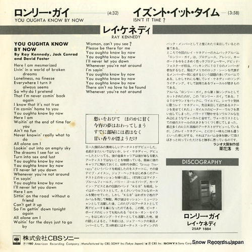 KENNEDY, RAY you oughta know by now  07SP490