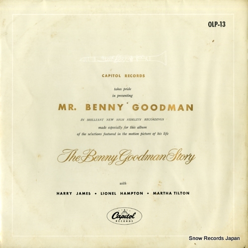 GOODMAN, BENNY the benny goodman story OLP-13 - front cover
