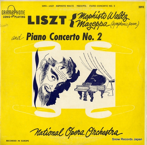 NATIONAL OPERA ORCHESTRA liszt; mephisto waltz GRAMOPHONE2093 - front cover