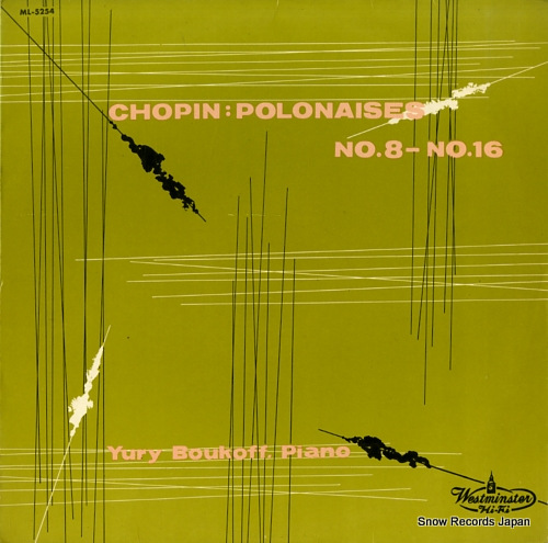 BOUKOFF, YURY chopin; polonaises no.8-no.16 ML-5254 - front cover