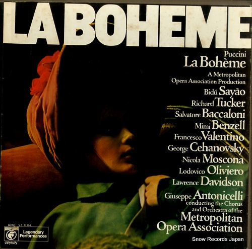 METROPOLITAN OPERA ASSOCIATION puccini; la boheme Y232364 - front cover