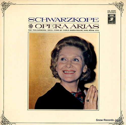 SCHWARZKOPF, ELISABETH opera arias AA-8590 - front cover