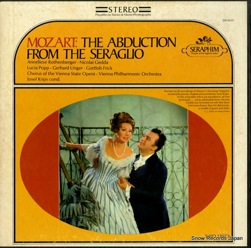 KRIPS, JOSEF mozart; the abduction from the seraglio SIB-6025 - front cover