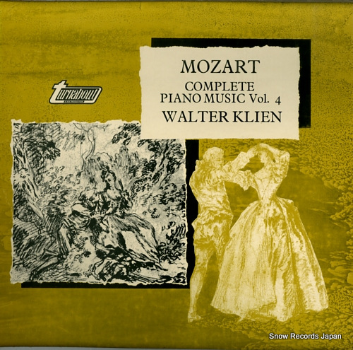 KLIEN, WALTER mozart; complete piano music vol.4 TV37004S - front cover