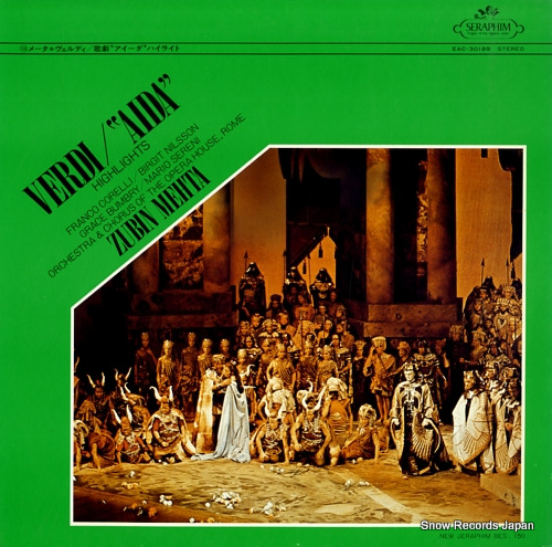 MEHTA, ZUBIN verdi; aida highlights EAC-30189 - front cover