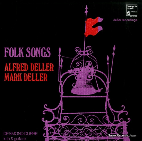 DELLER, ALFRED folk songs VIC-5285 - front cover