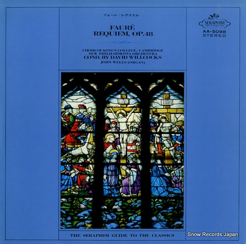 WILLCOCKS, DAVID faure; requiem, op.48 AA.5098 - front cover