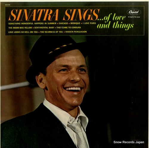 SINATRA, FRANK sinatra sings ... of love and things SN-16149