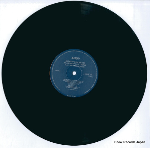 BACHKOOR, ANTWERPS ahoy LAH01 - disc