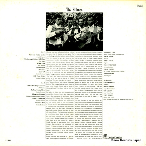 HILLMEN, THE the hillmen PA-3107