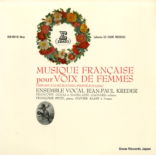 KREDER, JEAN-PAUL musique francaise pour voix sw femmes REM-1005-RE