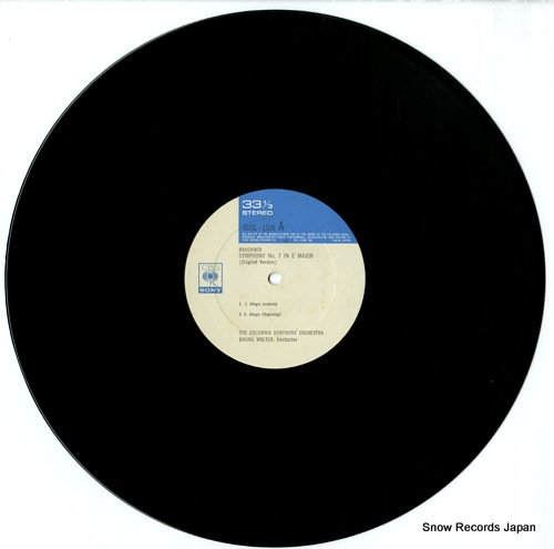 WALTER, BRUNO bruckner; symphony no.7 in e major original version SOCL1126