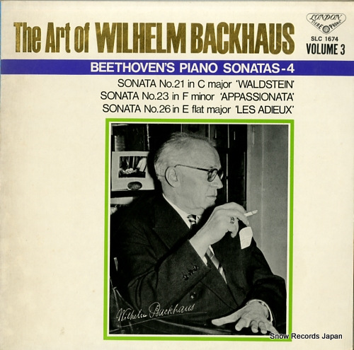 BACKHAUS, WILHELM beethoven; piano sonata no.21, no.23 and no.26 SLC1674