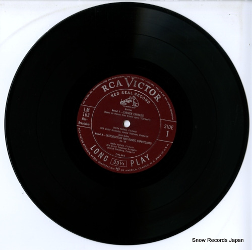 HEIFETZ, JASCHA heifetz plays LM163