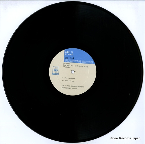 WALTER, BRUNO beethoven; symphony no.6 