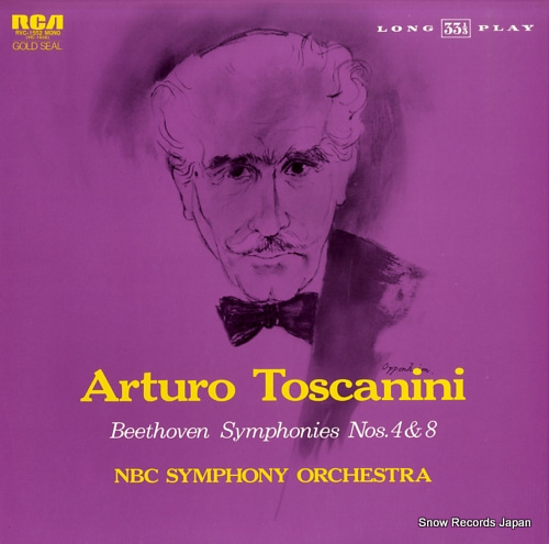 TOSCANINI, ARTURO beethoven; symphonies nos. 4 & 8 RVC-1552