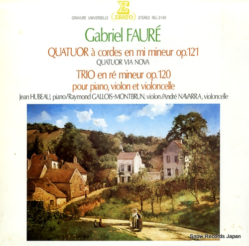 QUATUOR VIA NOVA faure; quatuor a cores en mi mineur op.121 REL-3149
