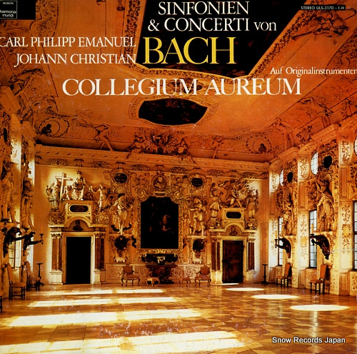 COLLEGIUM AUREUM c.p.e. bach & j.c. bach; sinfonien & concerti ULS-3170-1-H