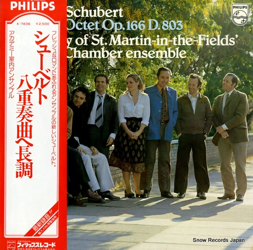 ACADEMY OF ST.MARTIN-IN-THE-FIELDS'S CHAMBER ENSEMBLE schubert; octet in f major, op.166 d.803 X-7836