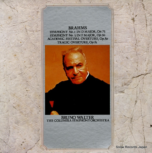 WALTER, BRUNO brahms; symphony no.2 in d major, op.73 SOCL180
