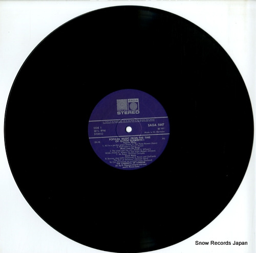 CAMERATA OF LONDON, THE popular music from the time of queen elizabeth i SAGA5447