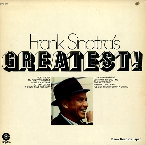 ե󥯡ʥȥ frank sinatra's greatest! DKAO-374