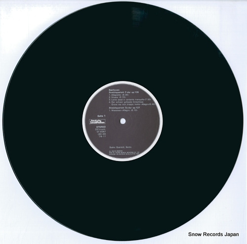 SUSKE-QUARTETT, BERLIN beethoven; streichquartett f-dur op.135 & es-dur op.127 ET-5067