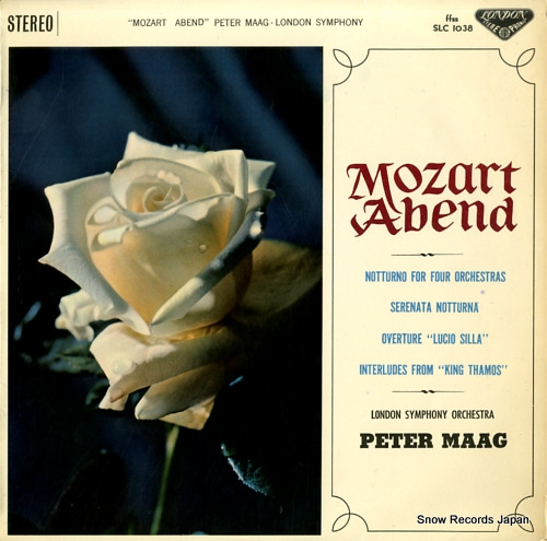 MAAG, PETER mozart abend SLC1038