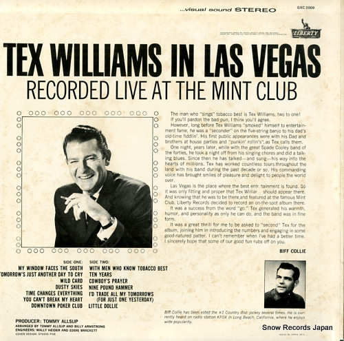 WILLIAMS, TEX tex williams in las vegas GXC-2009