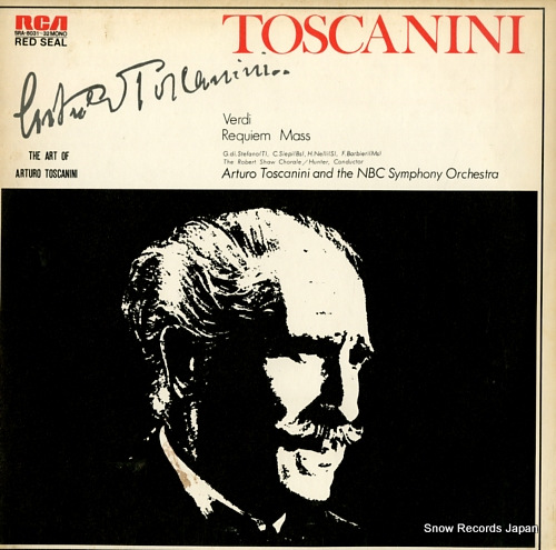 TOSCANINI, ARTURO verdi; requiem mass SRA-8031-32