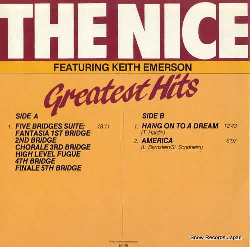 NICE, THE greatest hits HO25